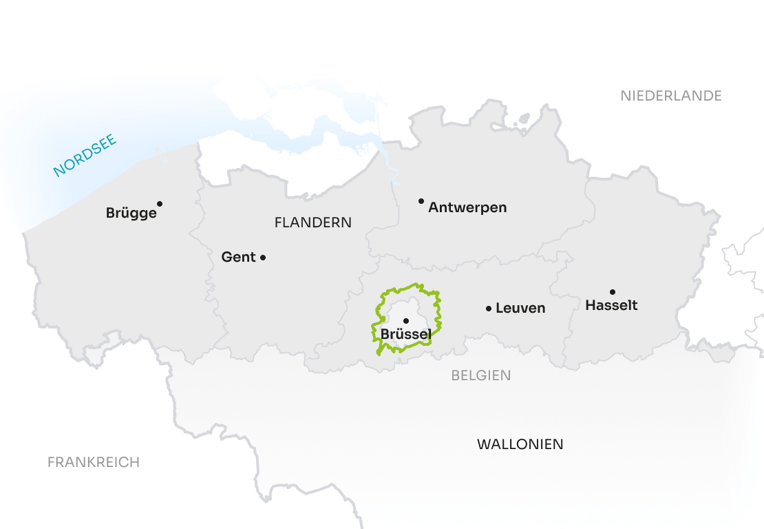 Map Flanders GE Green Belt Route