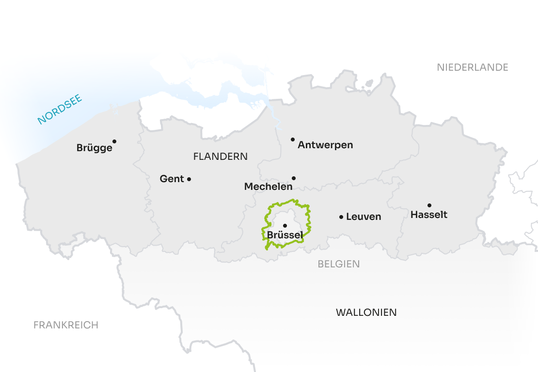 Map Flanders GE Green Belt Route