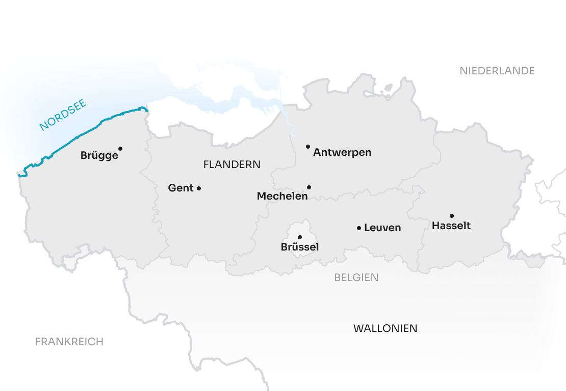 Map Flanders GE Coastal Route
